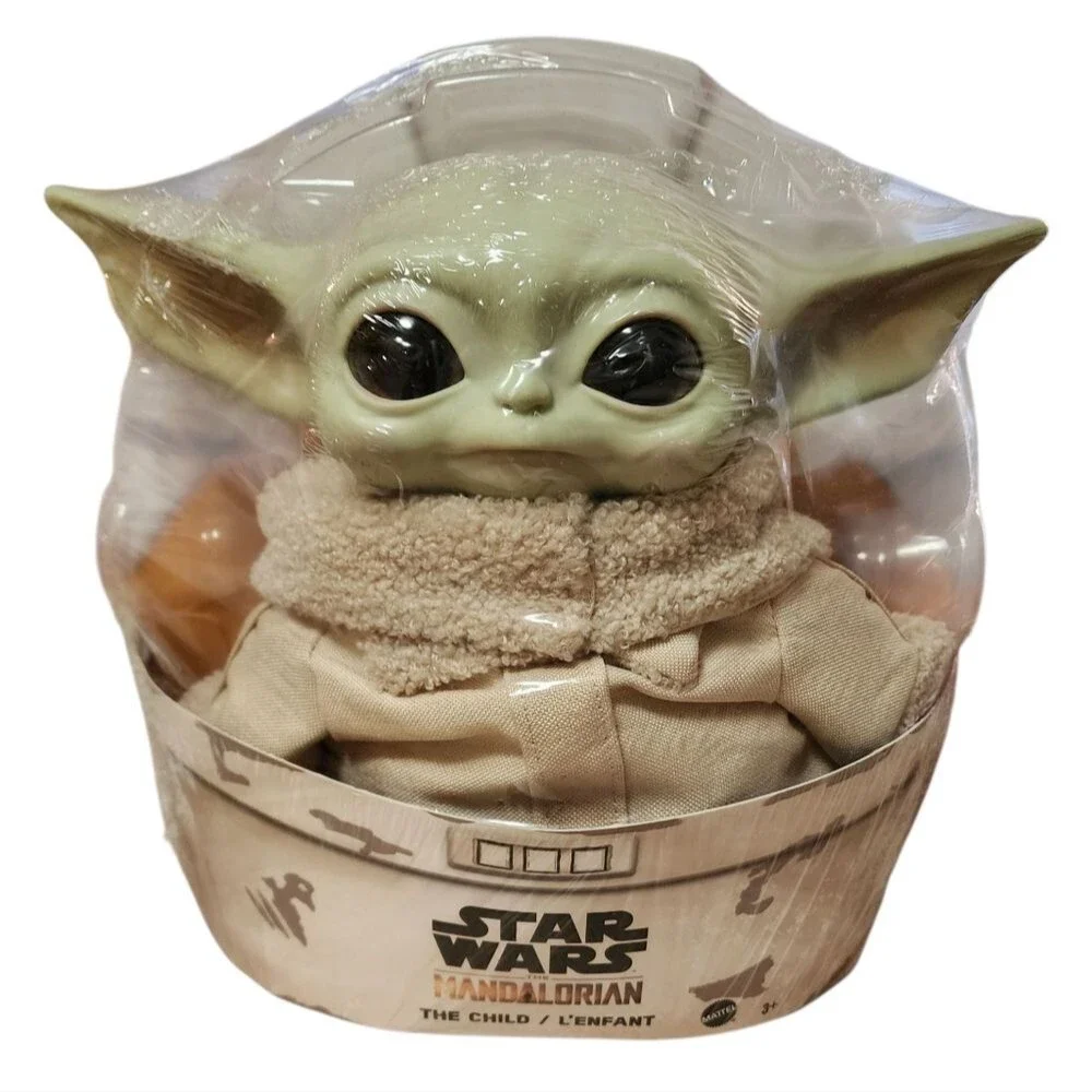 Star Wars Mandalorian The Child Baby Yoda Grogu 11 in Figure Plush Toy Green